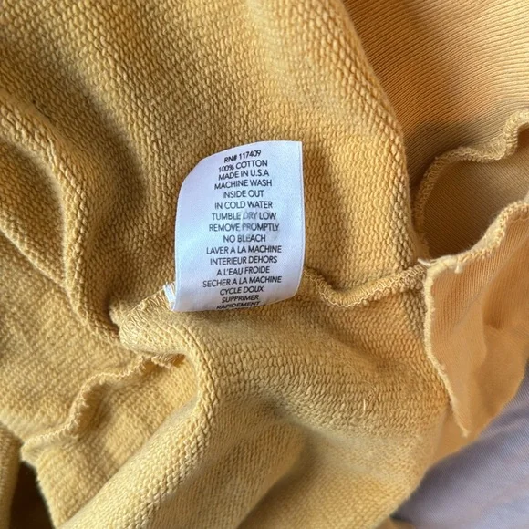Frank & Eileen Mustard Yellow Hoodie Sweatshirt - Picture 11 of 11